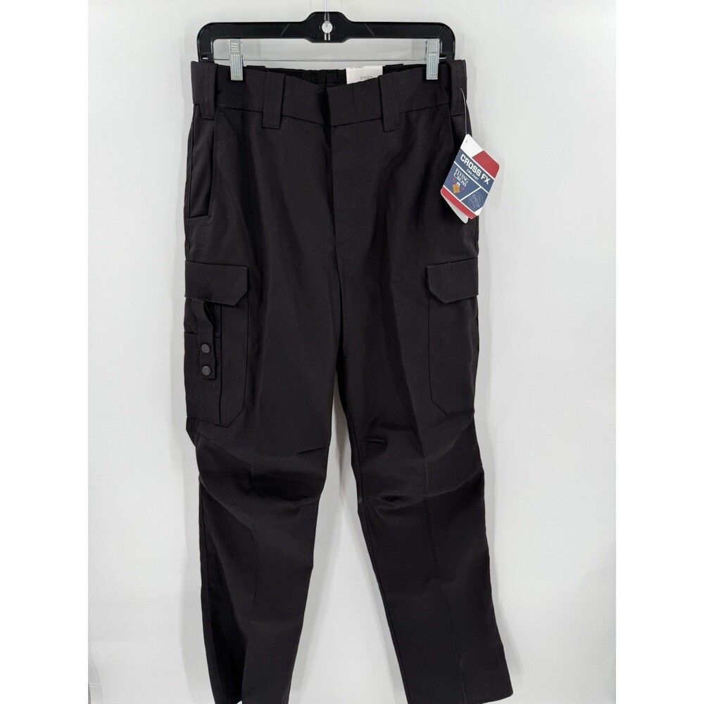 NEW TAGS Black EMS Flying Cross Pants Men's 32 Regular Ripstop Uniform Unhemmed